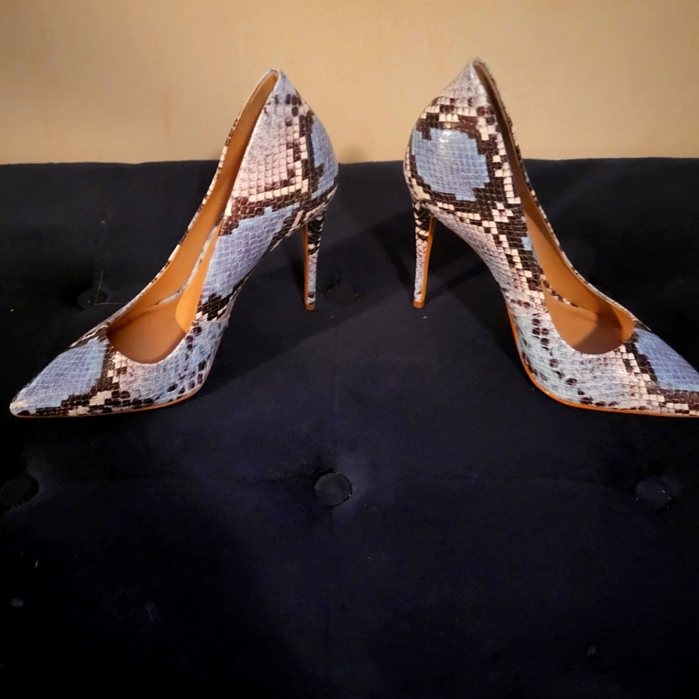 Aldo Blue Snakeskin